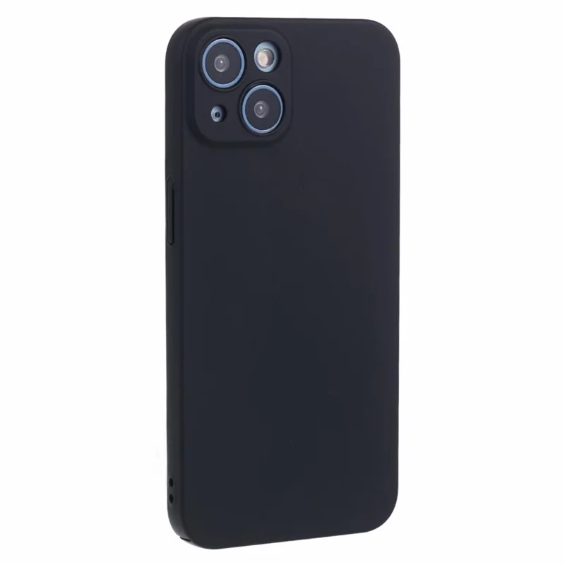 For iPhone 15 Case PC Phone Cover Hard Full Protective Phone Shell Skin-touch Design - Black