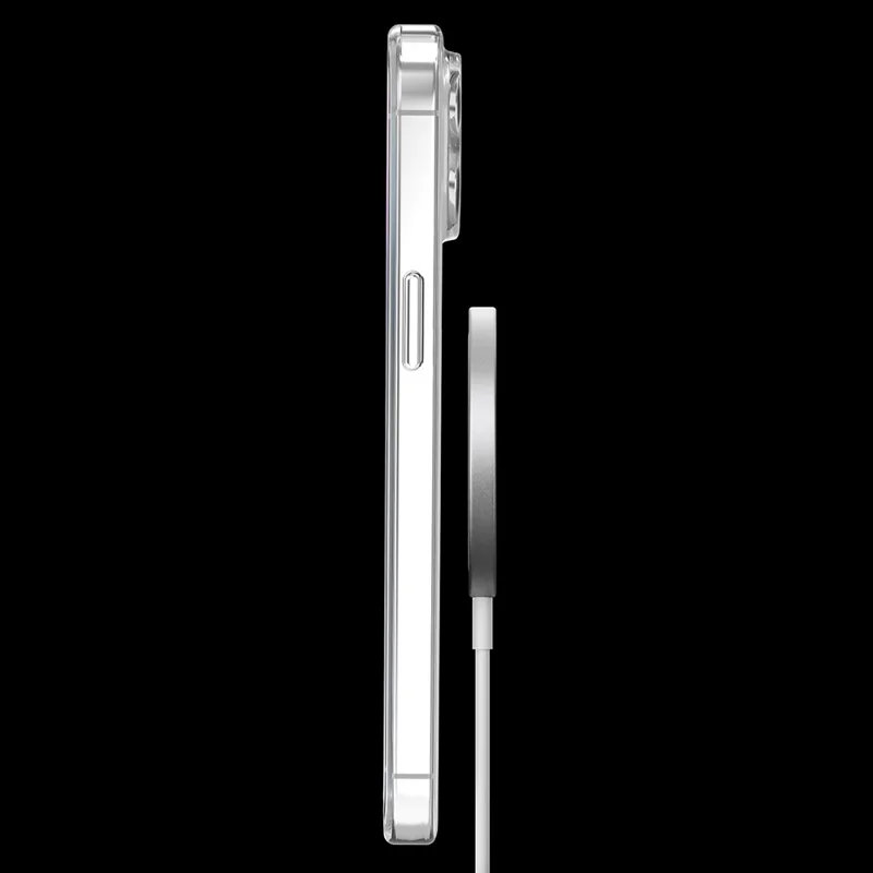 BENWIS PA-MCI Pour iPhone 14 / iPhone 13 Étui 6.1 pouces Couverture TPU+PC Téléphone Clair Cas Compatible avec MagSafe
