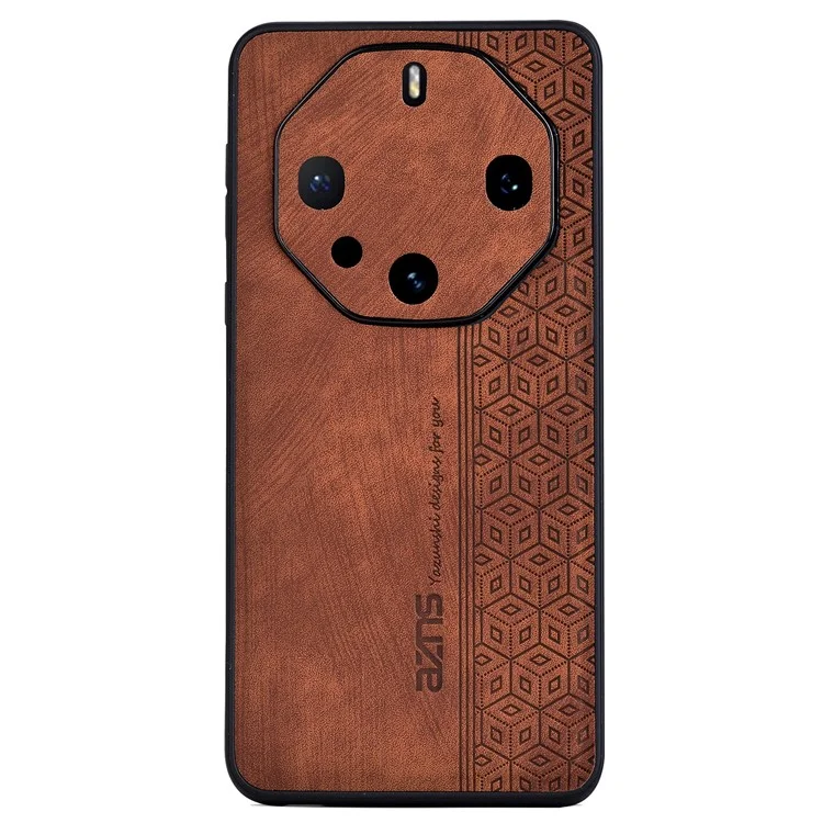AZNS Para Huawei Mate 60 RS Ultimate Funda de Teléfono Móvil de Cuero+TPU con Patrón Estampado - Marrón
