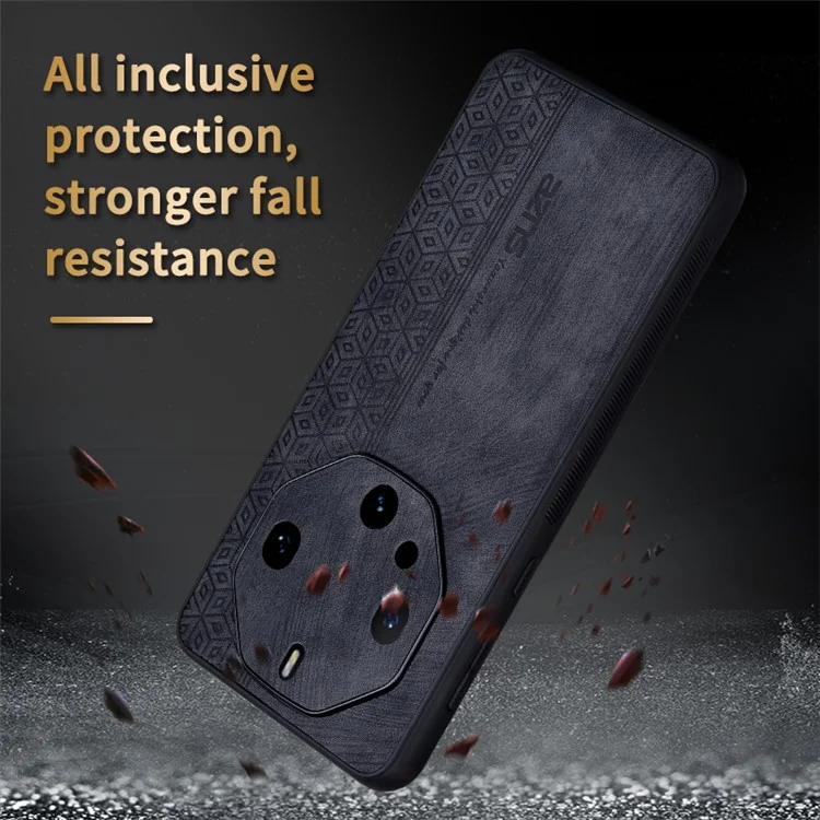 AZNS Para Huawei Mate 60 RS Ultimate Funda de Teléfono Móvil de Cuero+TPU con Patrón Estampado - Marrón