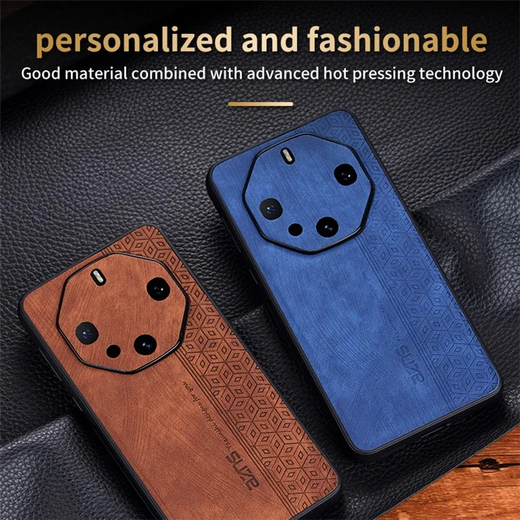AZNS Para Huawei Mate 60 RS Ultimate Funda de Teléfono Móvil de Cuero+TPU con Patrón Estampado - Marrón