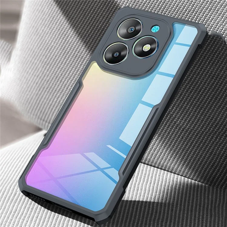 Étui XUNDD pour itel S23+ Boîtier de téléphone portable en TPU + acrylique antichoc