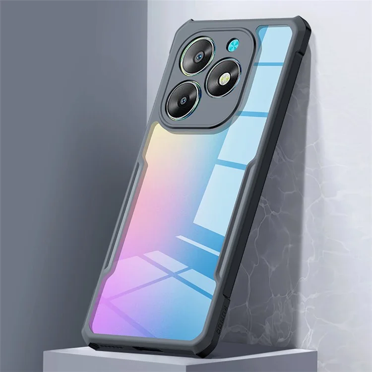 Étui XUNDD pour itel S23+ Boîtier de téléphone portable en TPU + acrylique antichoc
