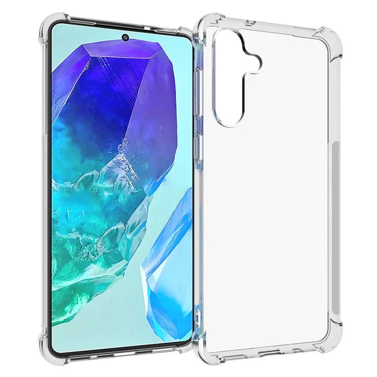 Funda para teléfono Samsung Galaxy M55 5G / C55 5G / F55 5G, cubierta TPU transparente de cuatro esquinas con bolsa de aire HD