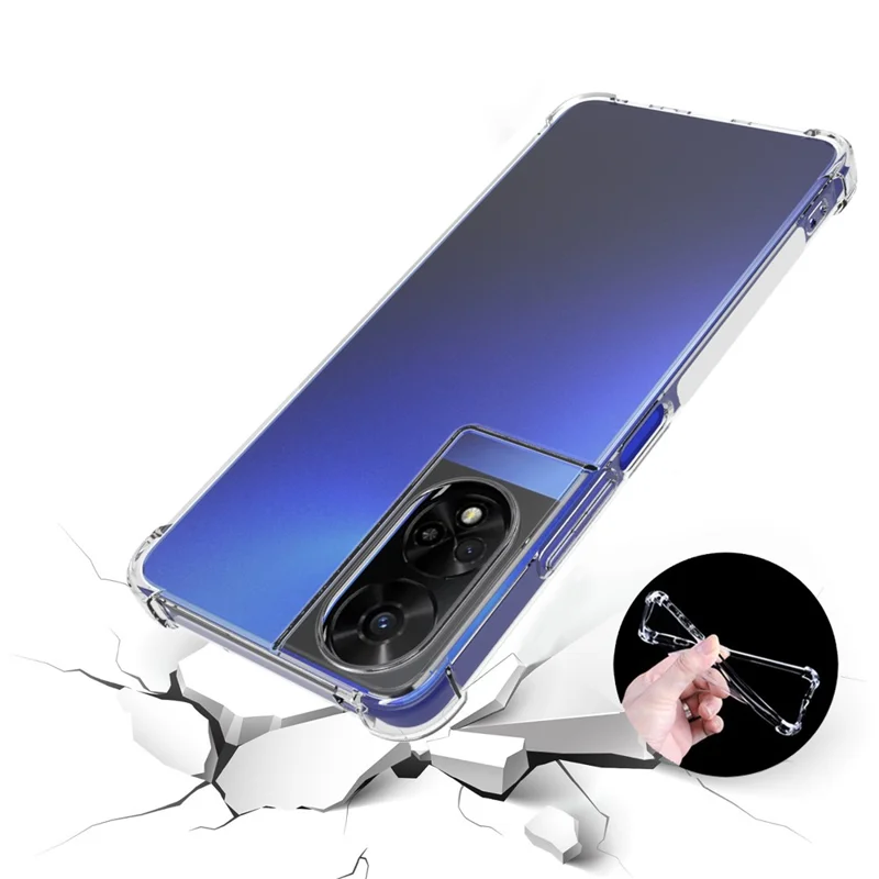 Phone Case for TCL 50 5G Clear Case Four Corner Airbag TPU Slim Phone Cover