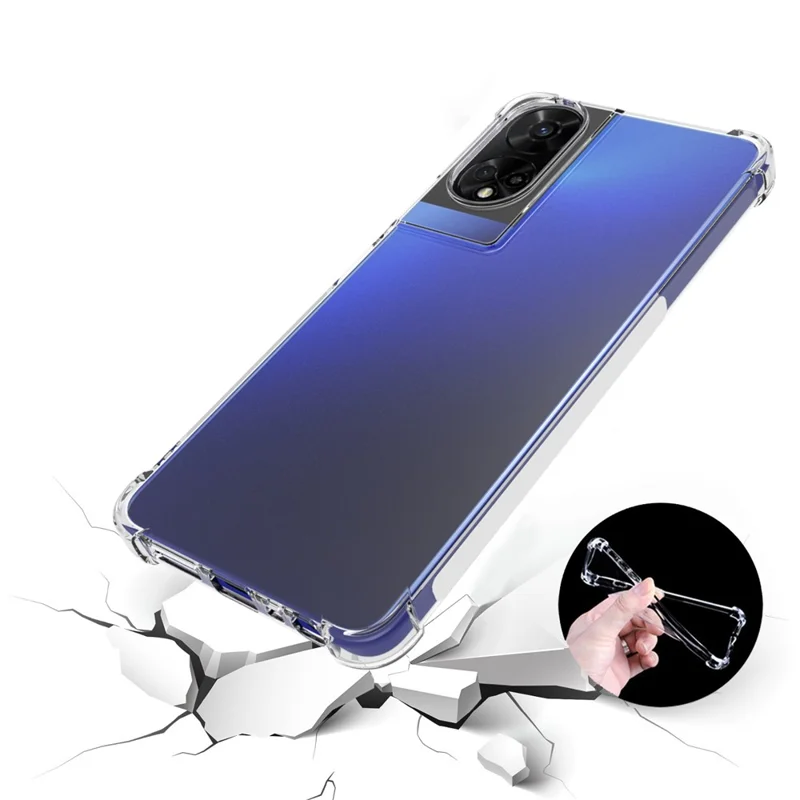 Phone Case for TCL 50 5G Clear Case Four Corner Airbag TPU Slim Phone Cover