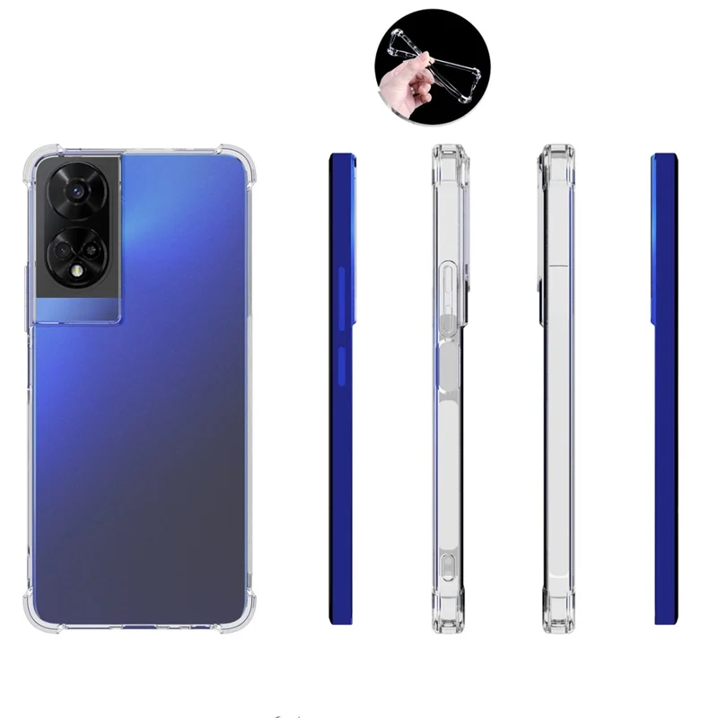 Phone Case for TCL 50 5G Clear Case Four Corner Airbag TPU Slim Phone Cover