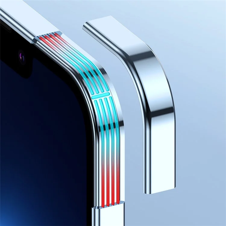 For Huawei Pura 70 Case Electroplating Clear TPU Cell Phone Cover Built-In Glass Lens Film - Blue