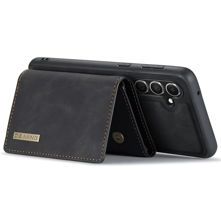 DG.MING M1 Series pour Samsung Galaxy A15 4G / A15 5G Étui Portefeuille Détachable - Noir