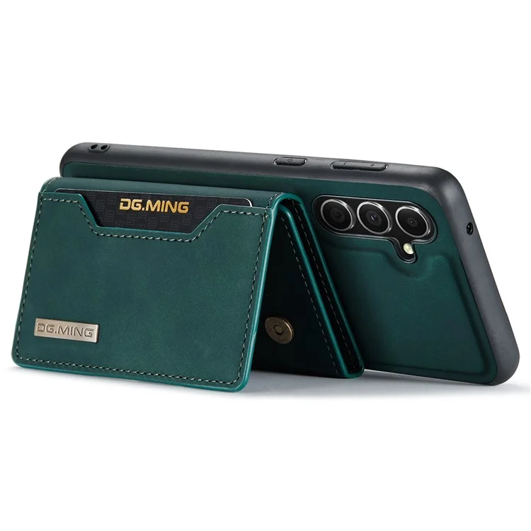 DG.MING M2 Serie per Samsung Galaxy A55 5G Custodia per telefono magnetico Custodia a portafoglio staccabile - Verde