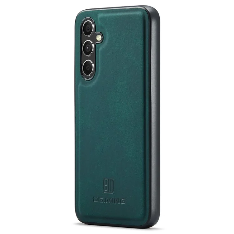 DG.MING Pour Samsung Galaxy A35 5G Étui en Cuir+PC+TPU Anti-Chute Cover - Vert