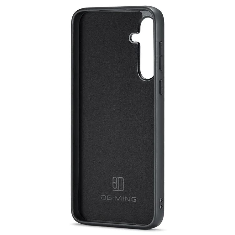 DG.MING Pour Samsung Galaxy A35 5G Étui en Cuir+PC+TPU Anti-Chute Cover - Vert
