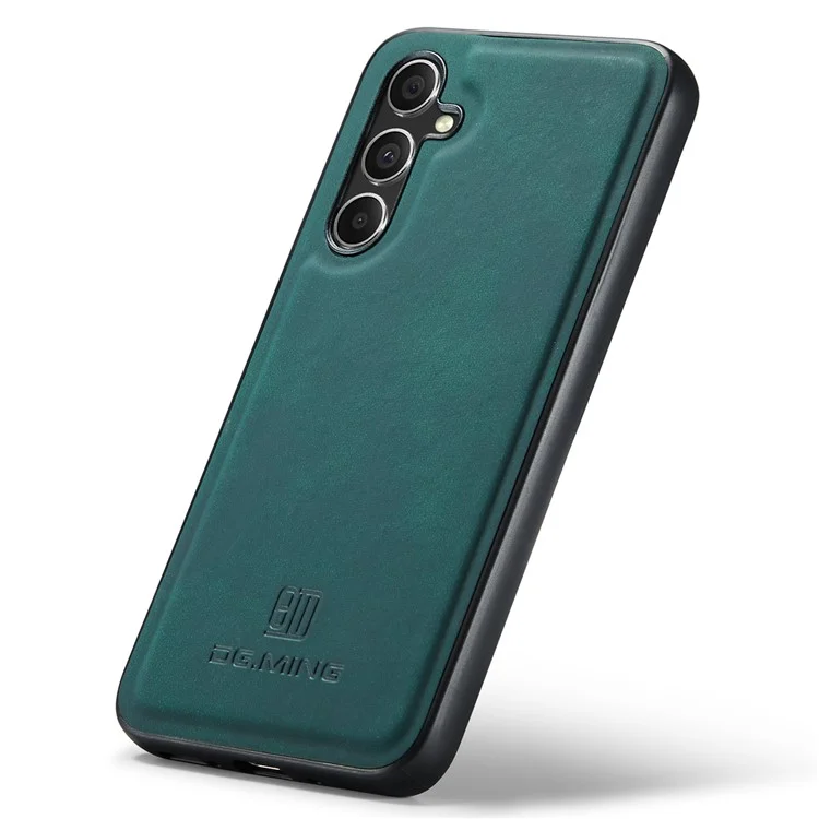 DG.MING Pour Samsung Galaxy A35 5G Étui en Cuir+PC+TPU Anti-Chute Cover - Vert