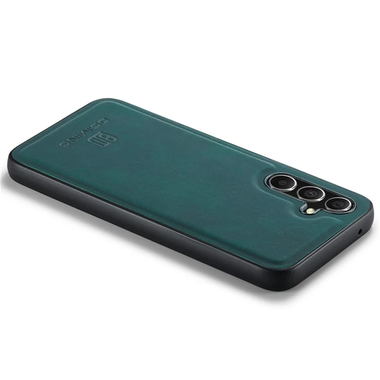 DG.MING Pour Samsung Galaxy A35 5G Étui en Cuir+PC+TPU Anti-Chute Cover - Vert
