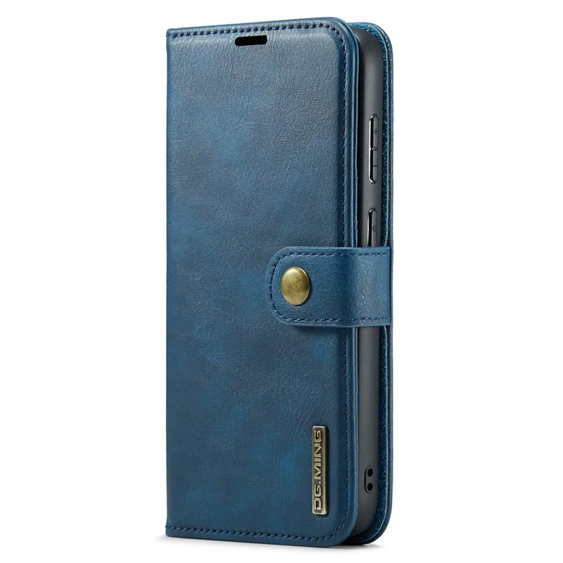 DG.MING for Samsung Galaxy A55 5G Case Detachable Split Leather Phone Cover with Stand Wallet - Blue