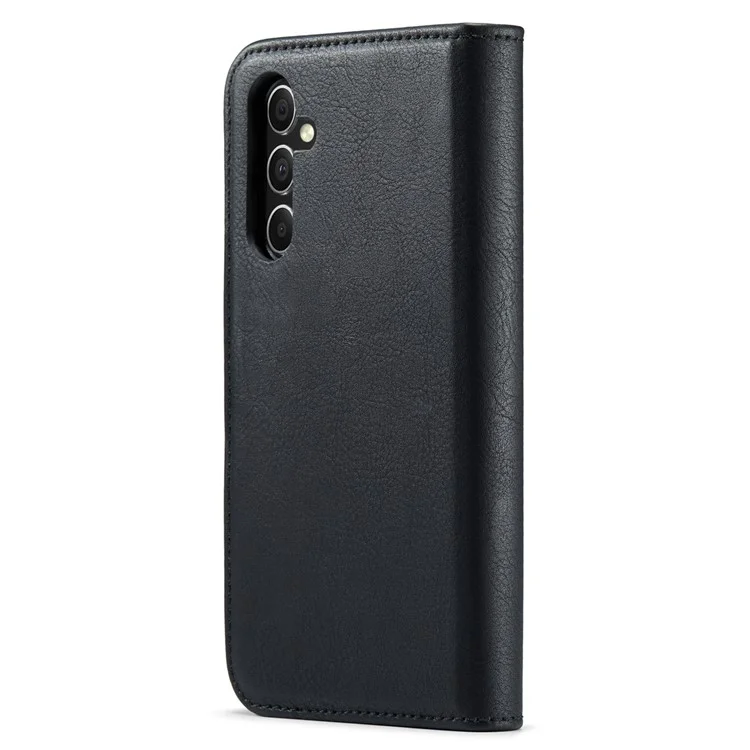 DG.MING für Samsung Galaxy A35 5G Wallet Case Abnehmbare Split Leder Handyhülle - Schwarz