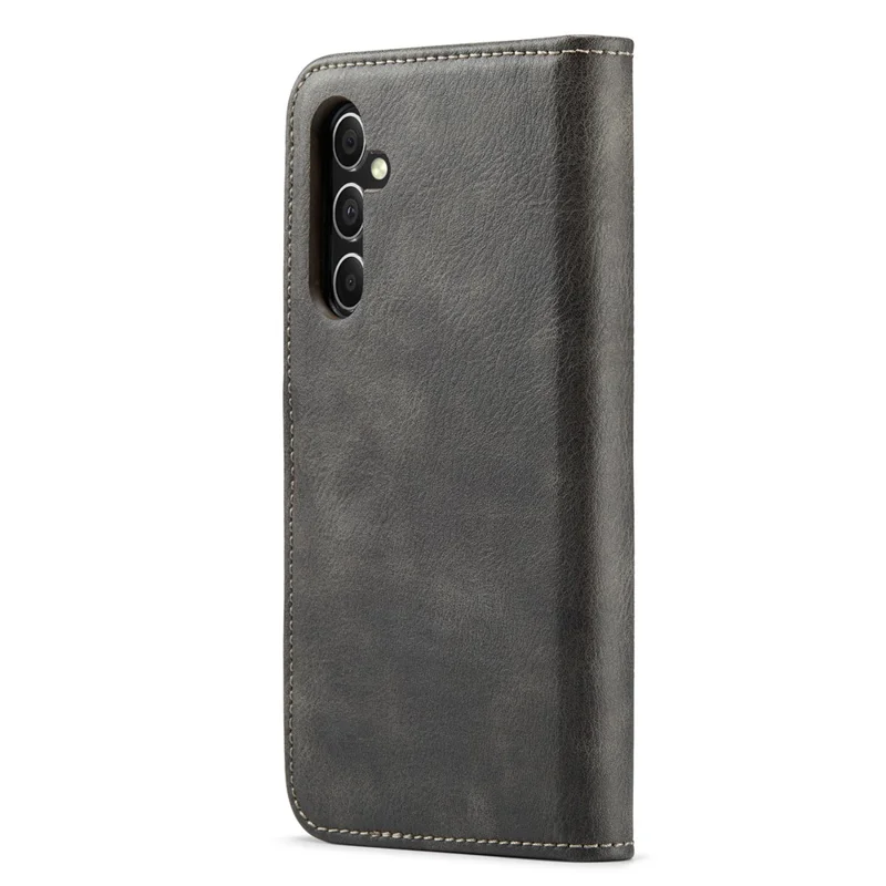 DG.MING for Samsung Galaxy A15 4G / A15 5G Case Detachable Split Leather Wallet Phone Cover - Grey