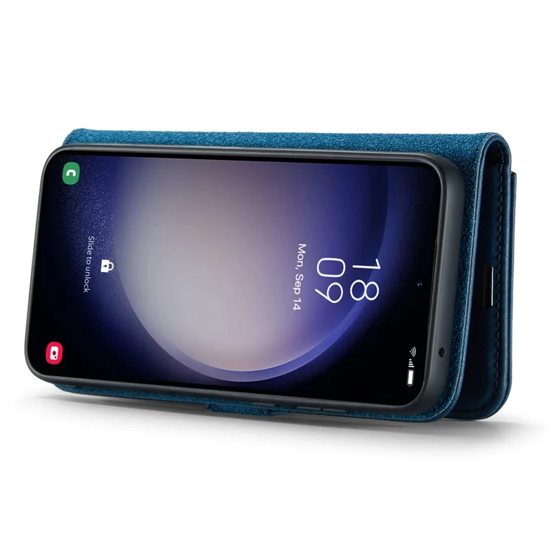 DG.MING per custodia Samsung Galaxy A15 4G / A15 5G Custodia a portafoglio in pelle divisibile - Blu