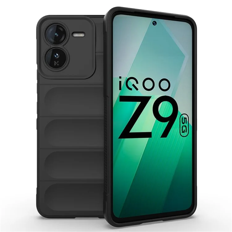 Для vivo iQOO Z9 5G TPU чехла с защитой от падения, мягкий чехол для телефона - черный