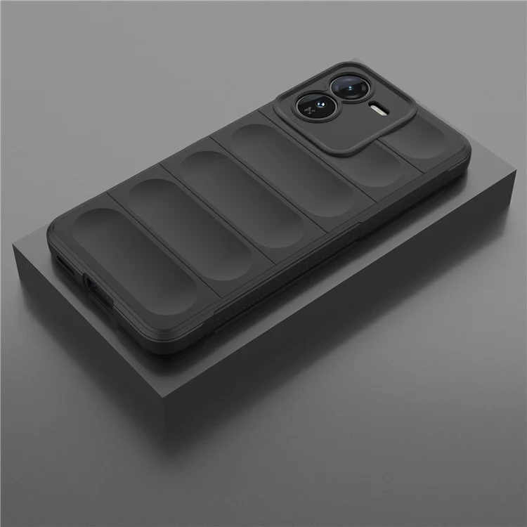 Для vivo iQOO Z9 5G TPU чехла с защитой от падения, мягкий чехол для телефона - черный