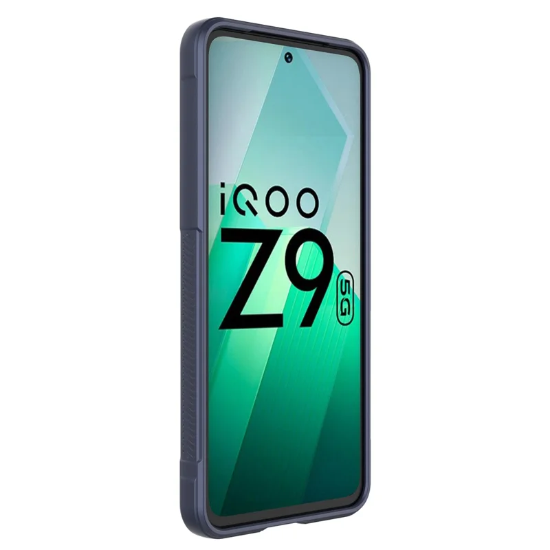 For vivo iQOO Z9 5G TPU Case Drop-proof Protection Soft Phone Cover - Dark Blue
