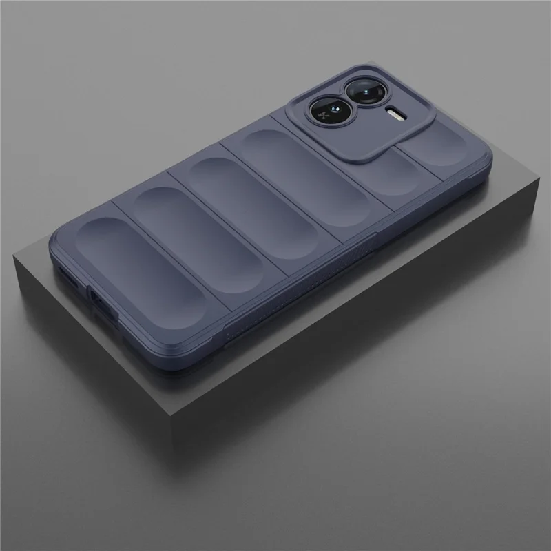 For vivo iQOO Z9 5G TPU Case Drop-proof Protection Soft Phone Cover - Dark Blue