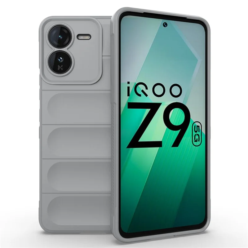 For vivo iQOO Z9 5G TPU Case Drop-proof Protection Soft Phone Cover - Light Grey