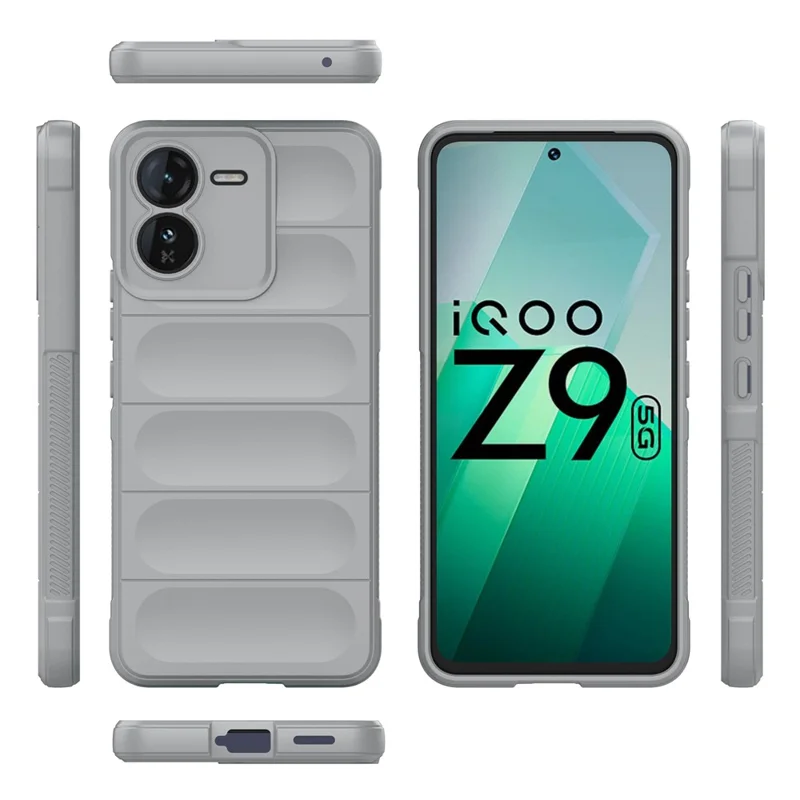 For vivo iQOO Z9 5G TPU Case Drop-proof Protection Soft Phone Cover - Light Grey