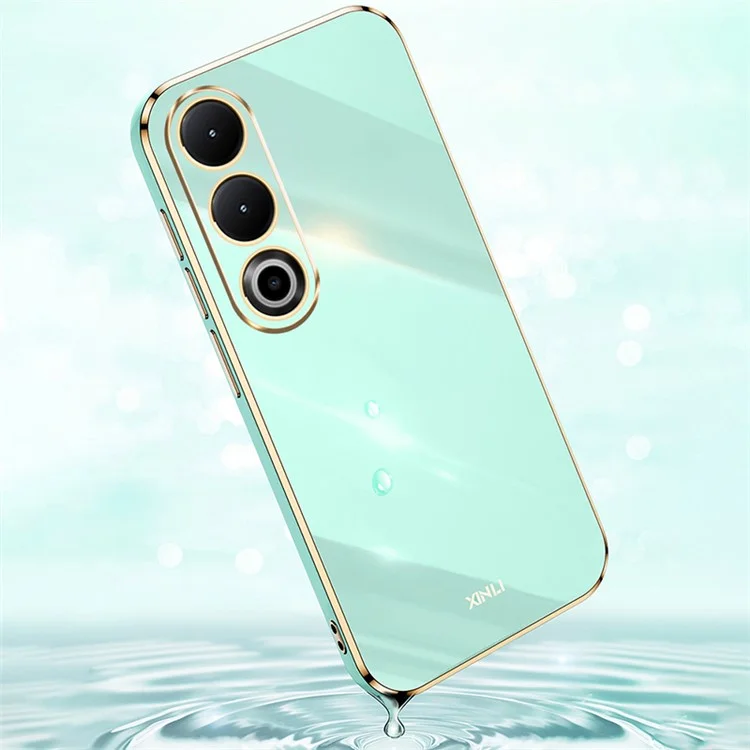 XINLI For OnePlus Nord CE4 5G Case Flexible TPU Electroplated Back Phone Cover - Cyan