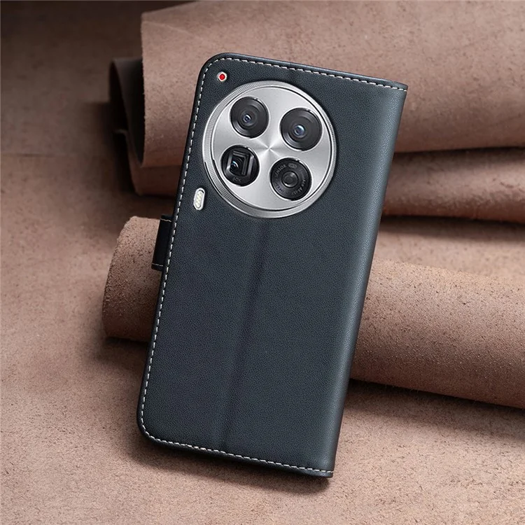 BINFEN COLOR BF17 Per TECNO Camon 30 Premier 5G Custodia Stand Magnetica Custodia in Pelle per Telefono - Nero