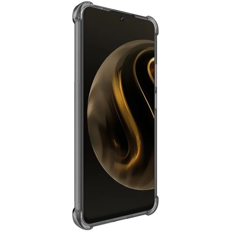 IMAK para Huawei nova 12i 4G / Enjoy 70 Pro Capa TPU Airbag Canto Anti-queda Capa de Telefone Transparente - Preto Transparente