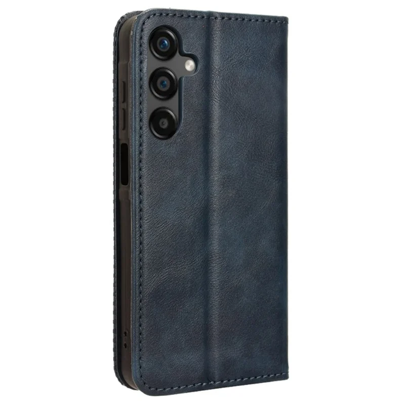 For Samsung Galaxy M55 5G / C55 5G / F55 5G Wallet Phone Case Retro Leather Flip Cover - Blue