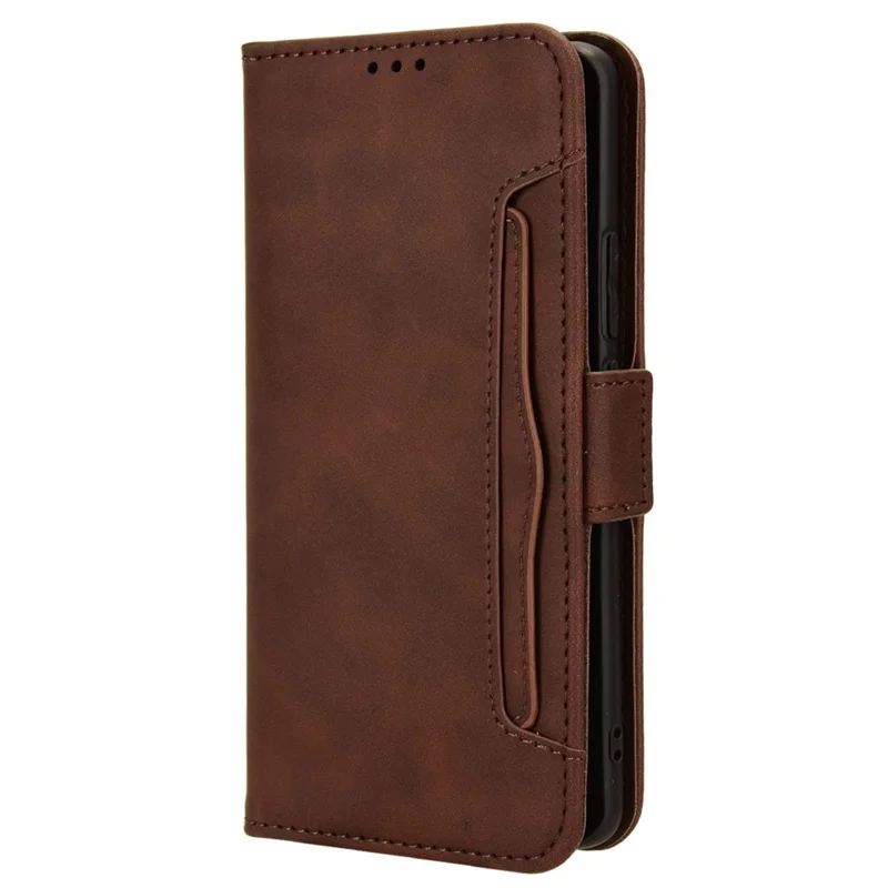 For Oppo F27 Pro 5G / Oppo F27 Pro+ 5G / A3 Pro (China) 5G Case Multiple Card Slots Shockproof Leather Folio Phone Cover - Brown