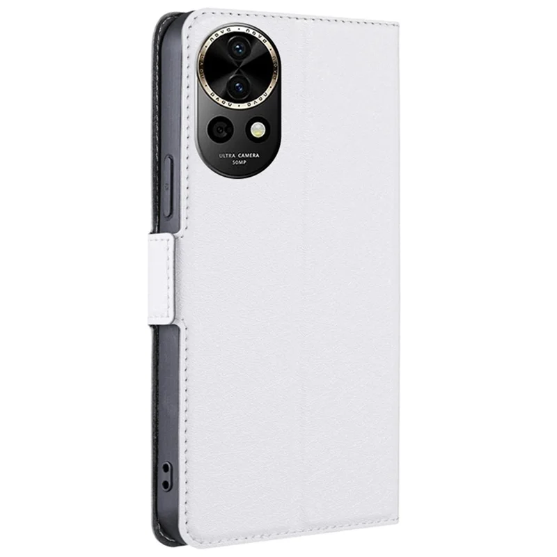 For Huawei nova 12 5G Protective Case PU Leather + TPU Inner Shell Phone Cover - White