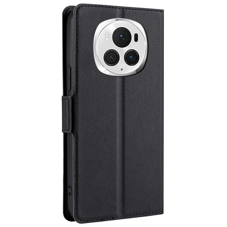 Per Honor Magic6 Pro 5G Cover Custodia Protettiva Telefonica in PU+TPU - Nera 