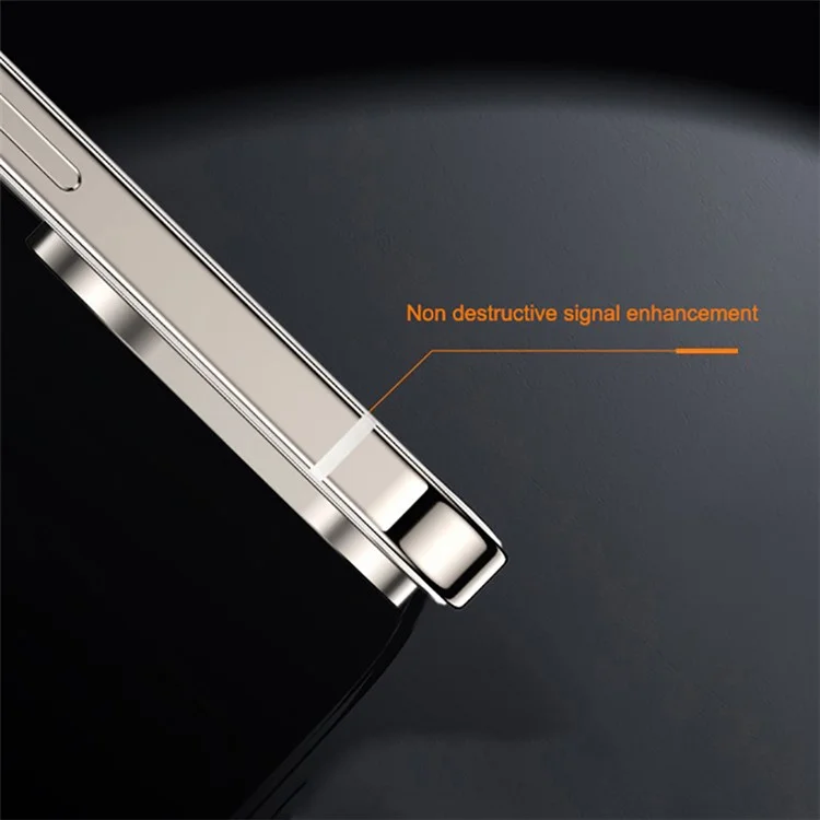 For iPhone 15 Pro Case Anti-drop Titanium Steel+PC Transparent Phone Cover - Titanium