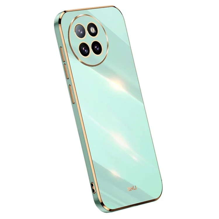 XINLI para Xiaomi Civi 4 Pro 5G / 14 Civi 5G Funda Antiarañazos Chapado Electrolítico Funda de TPU para Teléfono - Cian