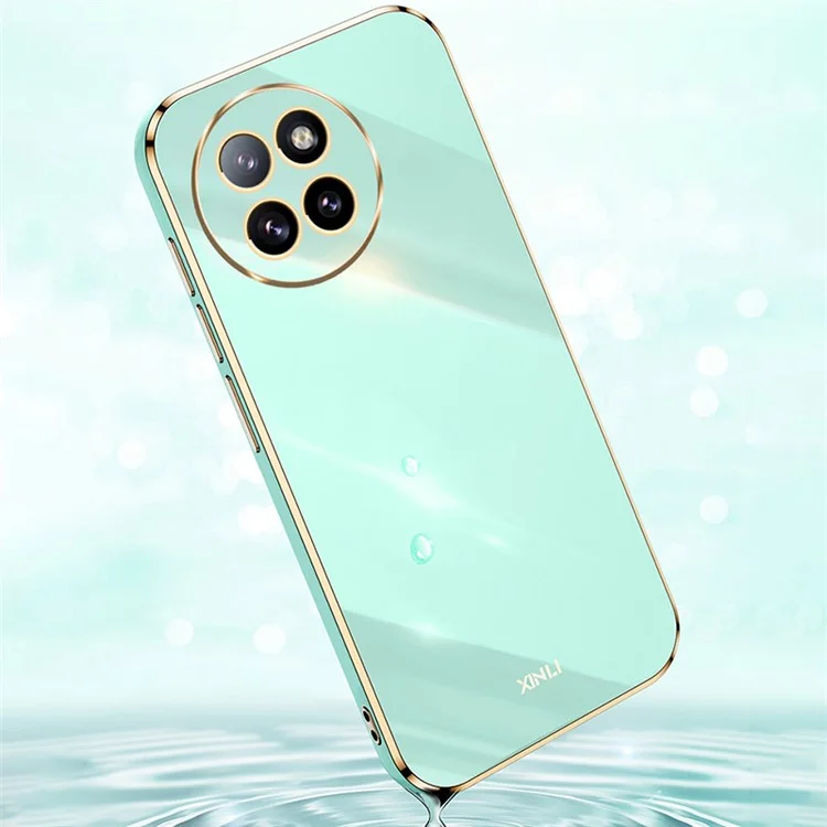XINLI para Xiaomi Civi 4 Pro 5G / 14 Civi 5G Funda Antiarañazos Chapado Electrolítico Funda de TPU para Teléfono - Cian