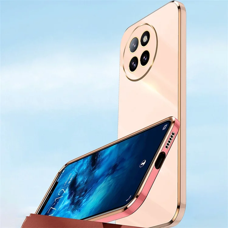 XINLI para Xiaomi Civi 4 Pro 5G / 14 Civi 5G Funda Antiarañazos Chapado Electrolítico Funda de TPU para Teléfono - Cian