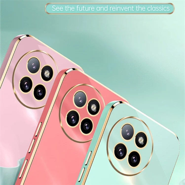 XINLI para Xiaomi Civi 4 Pro 5G / 14 Civi 5G Funda Antiarañazos Chapado Electrolítico Funda de TPU para Teléfono - Cian