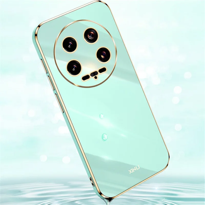 XINLI For Xiaomi 14 Ultra Electroplated Case Flexible TPU Phone Shell - Red