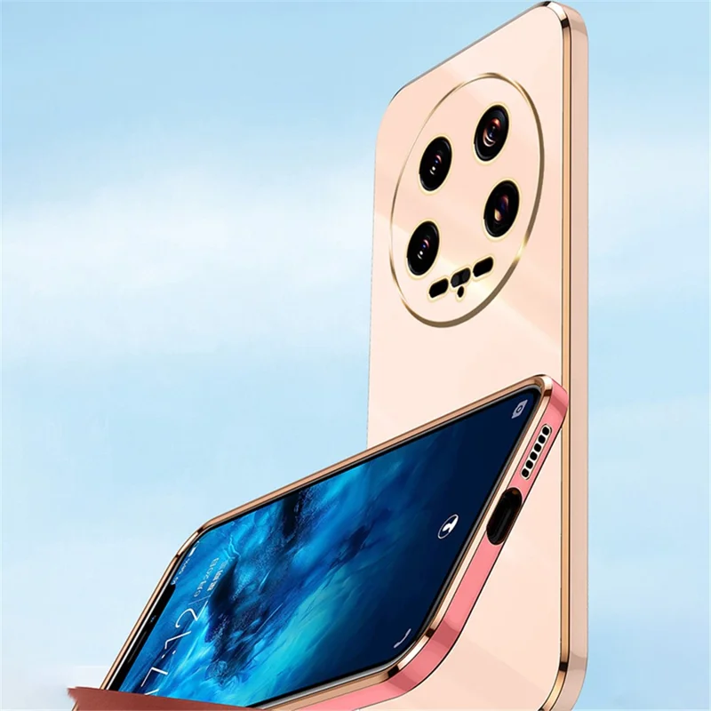 XINLI For Xiaomi 14 Ultra Electroplated Case Flexible TPU Phone Shell - Red