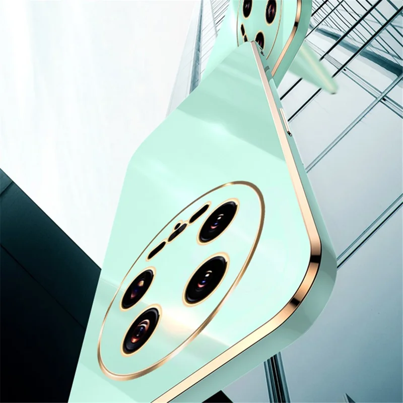 XINLI For Xiaomi 14 Ultra Electroplated Case Flexible TPU Phone Shell - Red