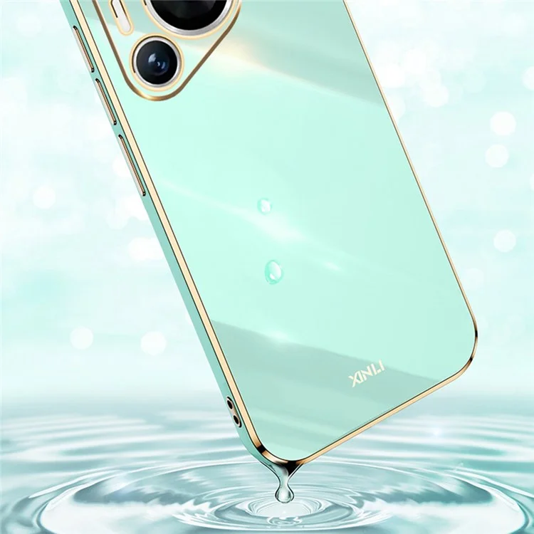 XINLI для Huawei Pura 70 Pro / Pura 70 Pro+ Чехол с электролитическим покрытием и мягким TPU-корпусом - Голубой