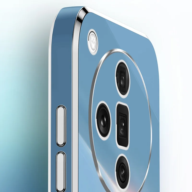 XINLI For Oppo Find X7 5G Case Electroplating Soft TPU Back Phone Cover - Red