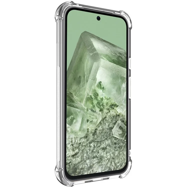 IMAK Per Google Pixel 8a Case Airbag Drop Impact TPU Phone Cover - Trasparente