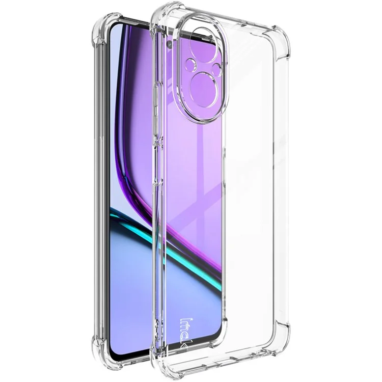 IMAK For Realme C67 4G TPU Case Reinforced Corners Anti-drop Phone Cover - Transparent