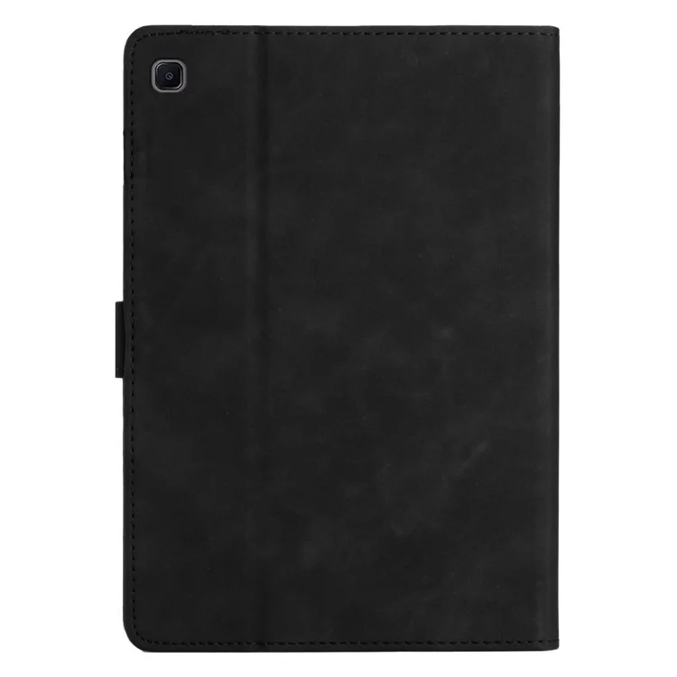 Para Samsung Galaxy Tab S6 Lite (2022) P613 / P619 / Tab S6 Lite (2024) / Tab S6 Lite (2020) P610 / 615 Funda de Tablet de Cuero Estampado - Negro