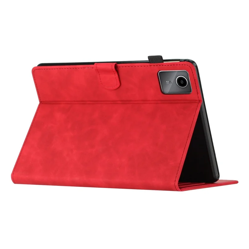 Für Xiaomi Pad 6 / Pad 6 Pro Hülle Kartenhalter Stand Kokosnussbaum geprägt Leder Tablet Cover - Rot
