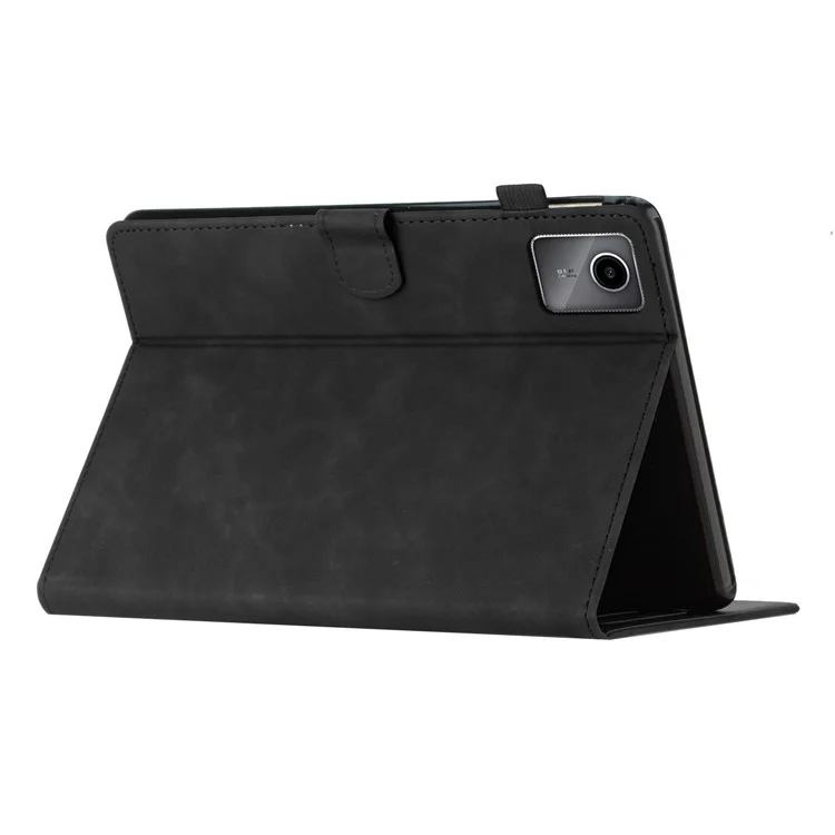 Para Lenovo Tab M11 / Xiaoxin Pad 11 2024 TB-331FC Tablet Case Coconut Tree Imprinted Card Holder Leather Cover - Preto
